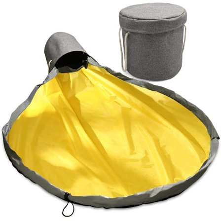 2 i 1 leketøy oppbevaringspose for barn baby sammenleggbar lekematte Porta