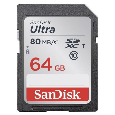 64 GB SanDisk Ultra SDXC UHS-I klasse 10 140 MB/s