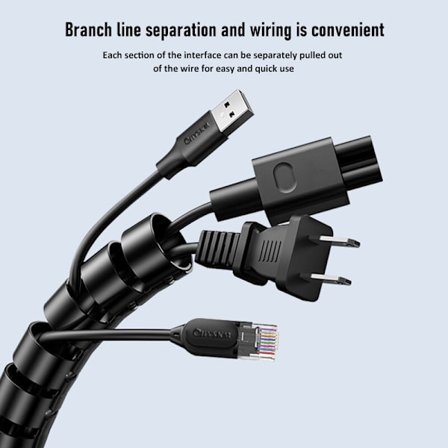 Organizer spiraaliputkikaapelin johtosuoja