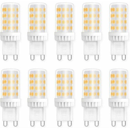 LED G9 Pærer 5W, 450LM, Neutral Hvid 4000K, AC 220V, Energibesparende, Pakke med 10, Kompatibel med Philips, til Loft, Køkken, Soveværelse, Stue