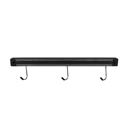 Seinään kiinnitettävä magneettinen teline keittiöveitsiä, välineitä ja keittiösarjoja varten (34 cm musta)Musta34cm Black 34cm