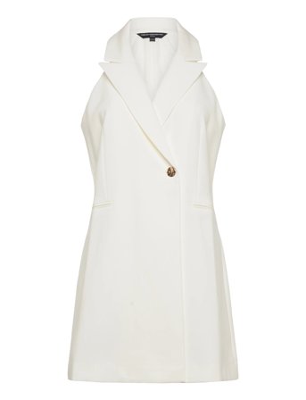 Whisper Halter Blazer Dress White French Connection