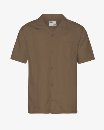 Linen Short Sleeved Shirt - Sahara Camel - Male - XL