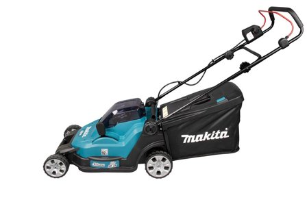 Makita DLM432PT2 gressklipper - 36V (2x18V) inkludert 2x 5Ah LTX-batterier og hurtiglader