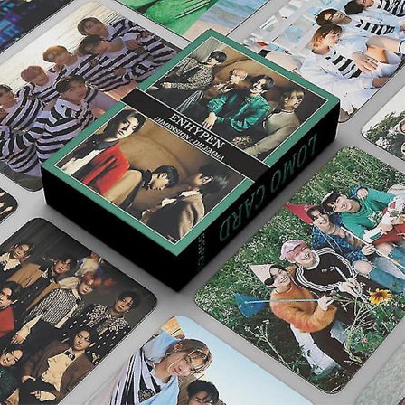 55 stk/kpop Enhypen Ggu Ggu Pakke Lomo Kort Nyt Fotoalbum Dimension : Dilemma Enhypen Fotokort Fans Samling Fotokort