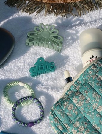 Bon Dep Flower Claw 8Cm Water Green - Green - ONE SIZE