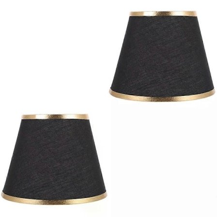 Lampeskjermer, 2 stk Små Stoffskjermtilbehør til Bordlampe