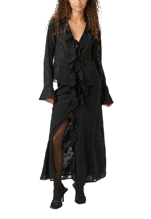 Neo Noir Vinza Burnout Skirt Kjolar Dam Svart 36