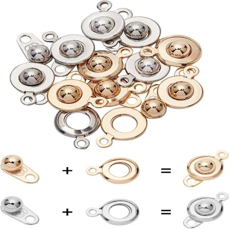 Snap Button Knap Låse Kugle Snap Lås