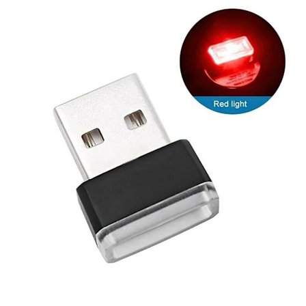 Bilkabinelys USB LED RØD
