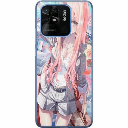 Xiaomi Redmi 10c Genomskinligt Skal Anime Girl Cute