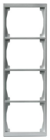 ABB Impressivo Dekkramme 2-veis, aluminium 2 rom, Strømbrytere & vegguttak