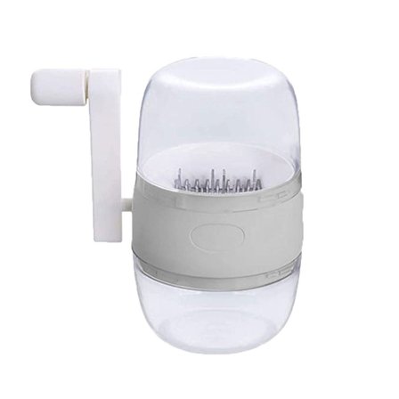 Pähkinän- ja kuivattujen hedelmien murskain, käsikäyttöinen pähkinöille, harmaa