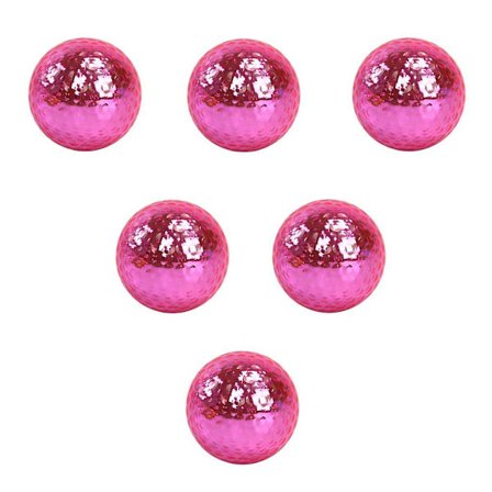 6 st Premium Dual-layer Golfboll För Matchträning Spela Golfare Present Rosa