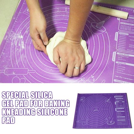 Bakmatta rektangel Halkfri silikon med skaldesign mot degmatta