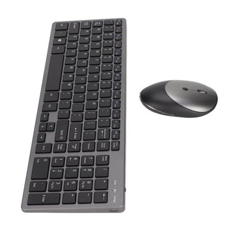 HURRISE Trådbundet tangentbord och mus Fullstorlek Ultratunn Trådbundet tangentbord och musuppsättning, datortangentbord och -mus