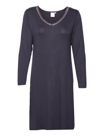 Jacqueline Longsleeved Dress Nattkjole Marineblå CCDK Copenhagen*Betinget Tilbud