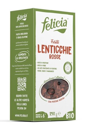 Felicia Bio Fusilli di Lenticchie Rosse 250 g