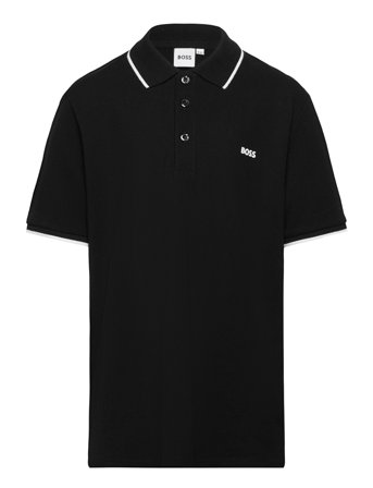 BOSS Short Sleeve Polo - Black - 128