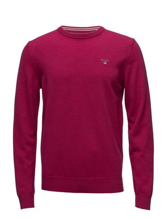 Superfine Lambswool Crew T-shirts Long-sleeved Rød GANT