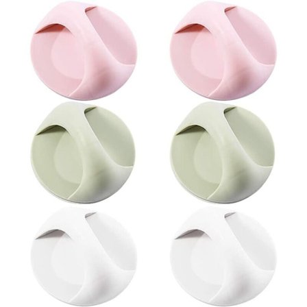 Selvklæbende håndtag, 6 stk. dørhåndtag selvklæbende håndtag til K