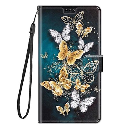 Cover Oppo A54 5g/a74 5g Flip Cover Mønster Magnetisk Etui - Guld