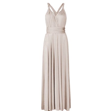 Dambandage ulti Way Wrap Convertible axiklänning Brudtärna Z