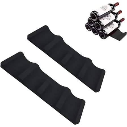 Flaskhållare Mattor, Stapelbara Flaskhållare, Europeisk Vinställsstil, Flaskhållare för Kyl för Köksbänkar,