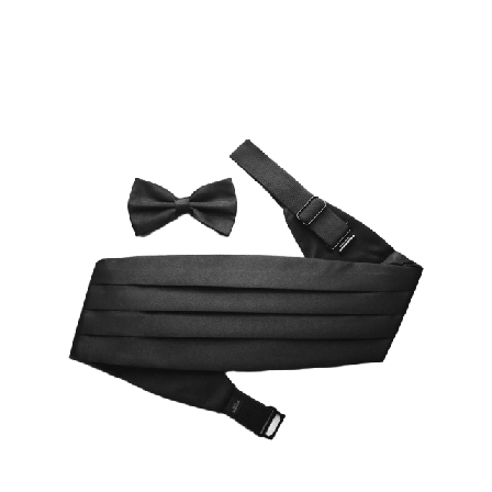 John Henric Cummerbund Kostymtillbehör Herr Svart ONESIZE