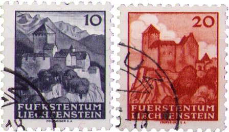 Liechtenstein 1943 - MICHEL 222-223 - Stemplet