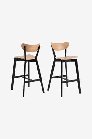 NORDFORM - Barstol Roxby 2-pk - Brun - Barstoler & -krakker - Fra Homeroom