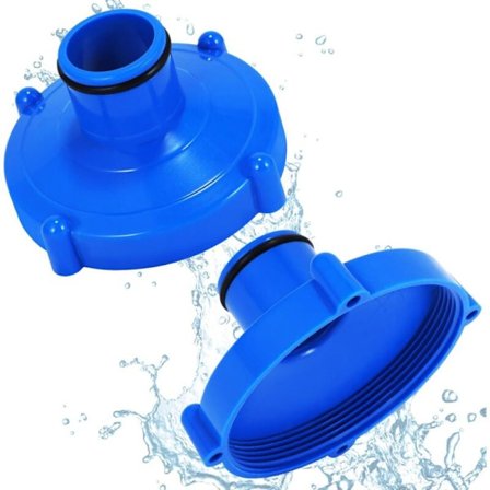 Pool Dammsugaradapter, 2 st Pool Dammsugartillbehör, Pooladaptertillbehör, Sommarpoolfiltertillbehör (Blå 2)