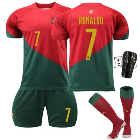 UEFA EURO 2324 Portugal Hemma fotbollströja nr 7 Cristiano Ronaldo