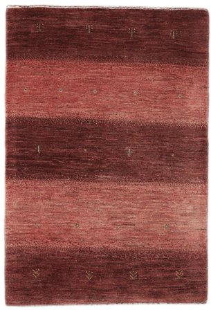 Loribaft Fine Rug Modern Dark Red/Black (Wool, )