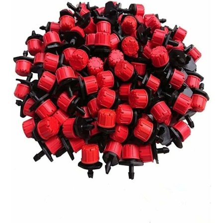 150 st Micro Sprinkler Munstycken, Justerbara Bevattningsdroppar Droppbevattning Micro Sprinklers Dimsystem Sprinkler DIY för Trädgård Växthus KLB