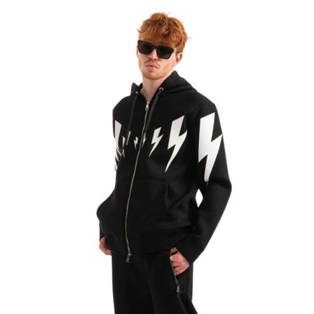 Neil Barrett, Bluza Czarny, Mężczyzna, Rozmiar: L