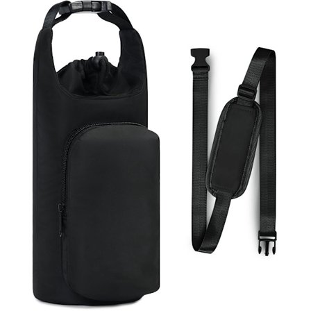 Sportsveske Flaskeholder Flaskebærer Crossbody-veske Justerbar Flaskehylse Med Telefonlomme 40 oz Isolert Vannflaskestropp Crossbody-veske 