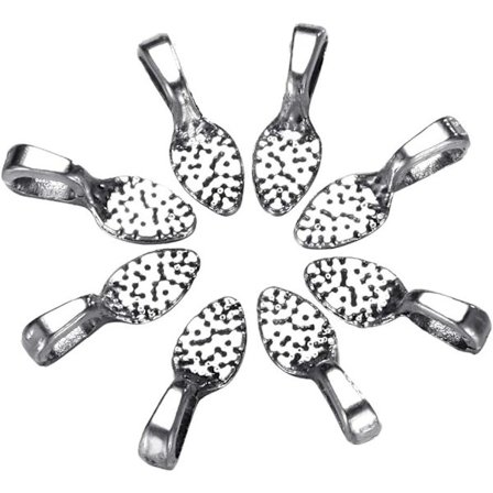 Klibbiga Öronhängare, 100 Antik Silver Oval Scrabble Spel