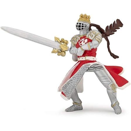 King Sword Figurine - PAPO - DEN MEDELTIDA VÄRLDEN - Grå - Unisex - Barn - 3 år