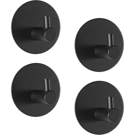 4 stk. selvklæbende knage håndklædekroge uden boring, vandtæt