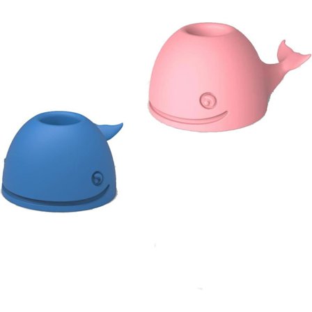 Pakket mini tannbørsteholder, søt tegneserie barnas tannbørsteholder, baderom forfengelighet benkeplate silikon tannbørsteholder