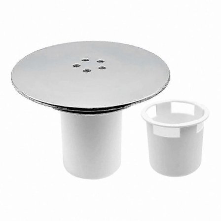 Forkrommet dusjavløpsdeksel, 90 mm/115 mm erstatningsplugg for bad