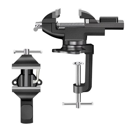 360° Vridbar Bas Bänk Skruvstäd Hem Skruvstäd Klämma-På Skruvstäd Reparationsverktyg Portabel