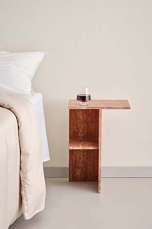 Jotex - Sengebord Venstre Rød - MELETO - Køb Sengeborde hos Jotex