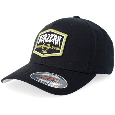 Berzerk - Black flexfit Czapka Z Daszkiem - Nordic Lifting Patch Black Flexfit @ Hatstore