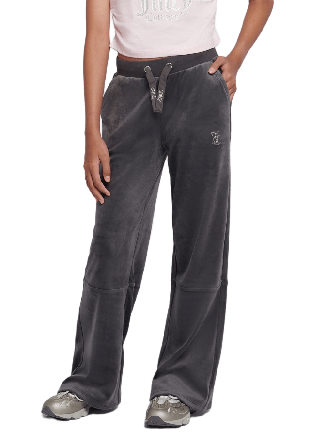 Juicy Couture Colour Ultra Wide Jogger Byxor Dam Svart 140/146