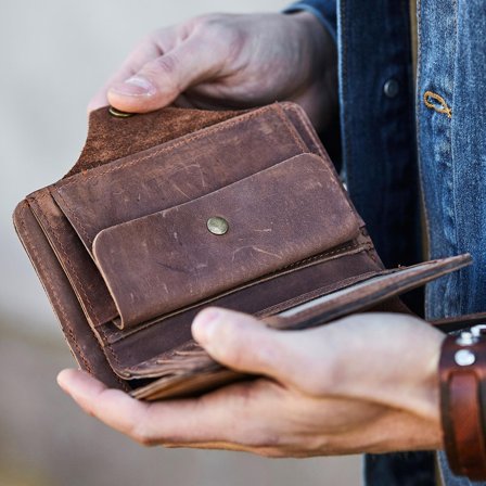 West Leather Wallet for Men - Wallets