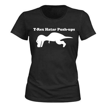 T-rex Hatar Push-ups - T-SHIRT - DAM