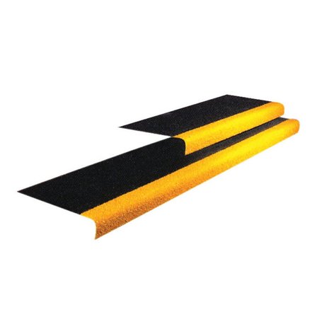 GRiP stair tread, 345x55x1500 mm, black-yellow