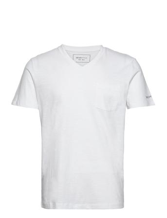 V-Neck T-Shirt With Pocket T-shirts Short-sleeved Vit Tom Tailor